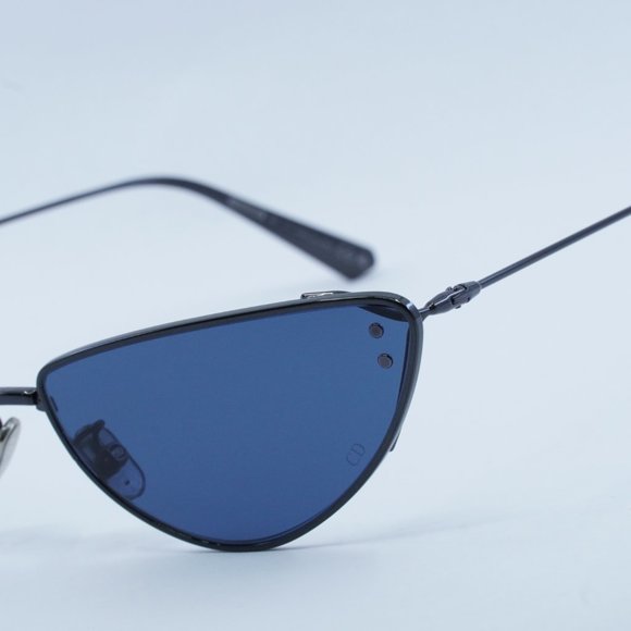 Dior MISSDIOR B1U H4B0 Sunglasses Gunmetal Cat Eye Frame, Blue Lenses - Picture 2 of 11